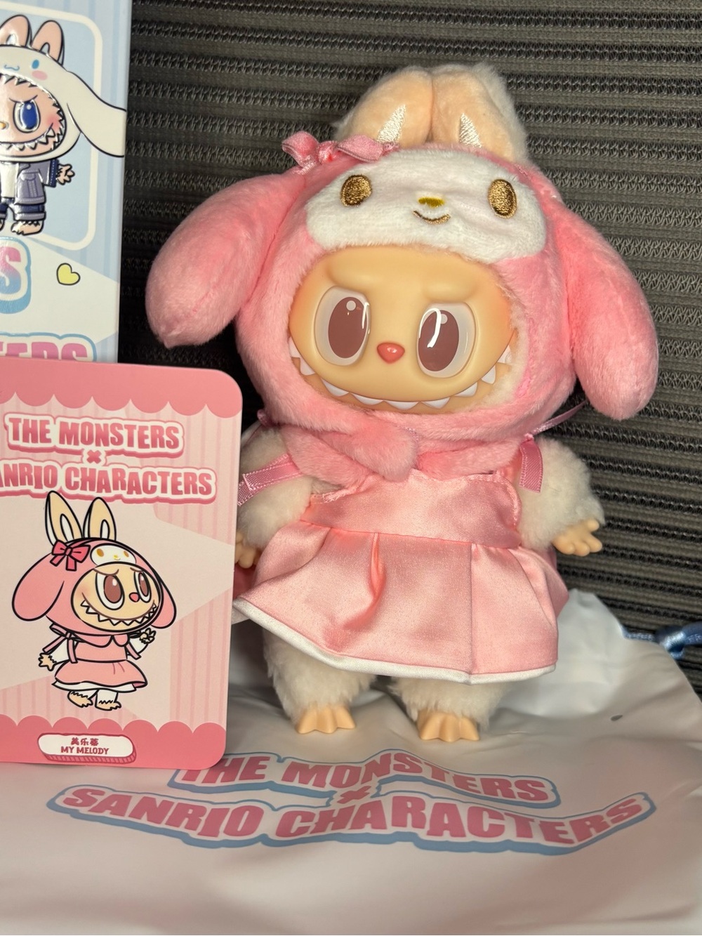Labubu My Melody plushy The Monstersx Sanrio  Plush Doll